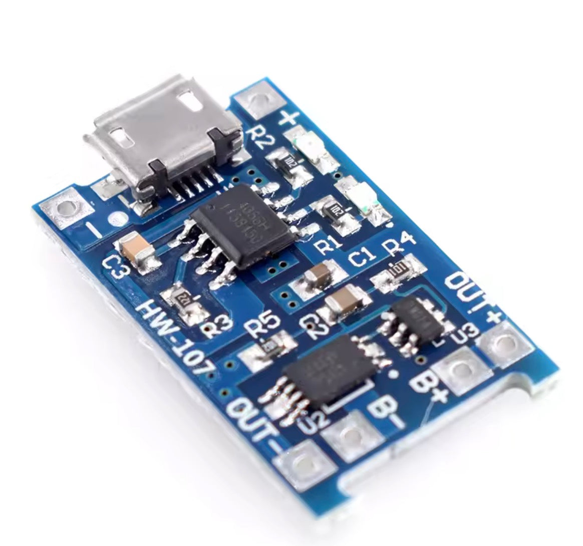 Cargador para 18650 TP4056 1A 5V módulo batería de litio Mini USB Micro.