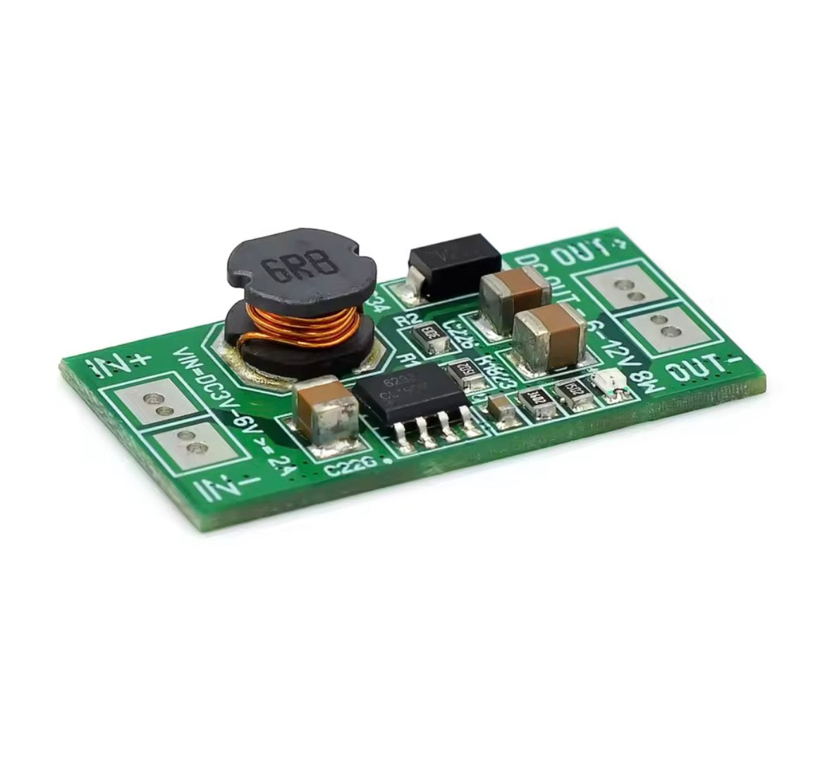 Fuente elevadora Módulo elevador Step up DC-DC de 8W, convertidor de 5V a 12V.