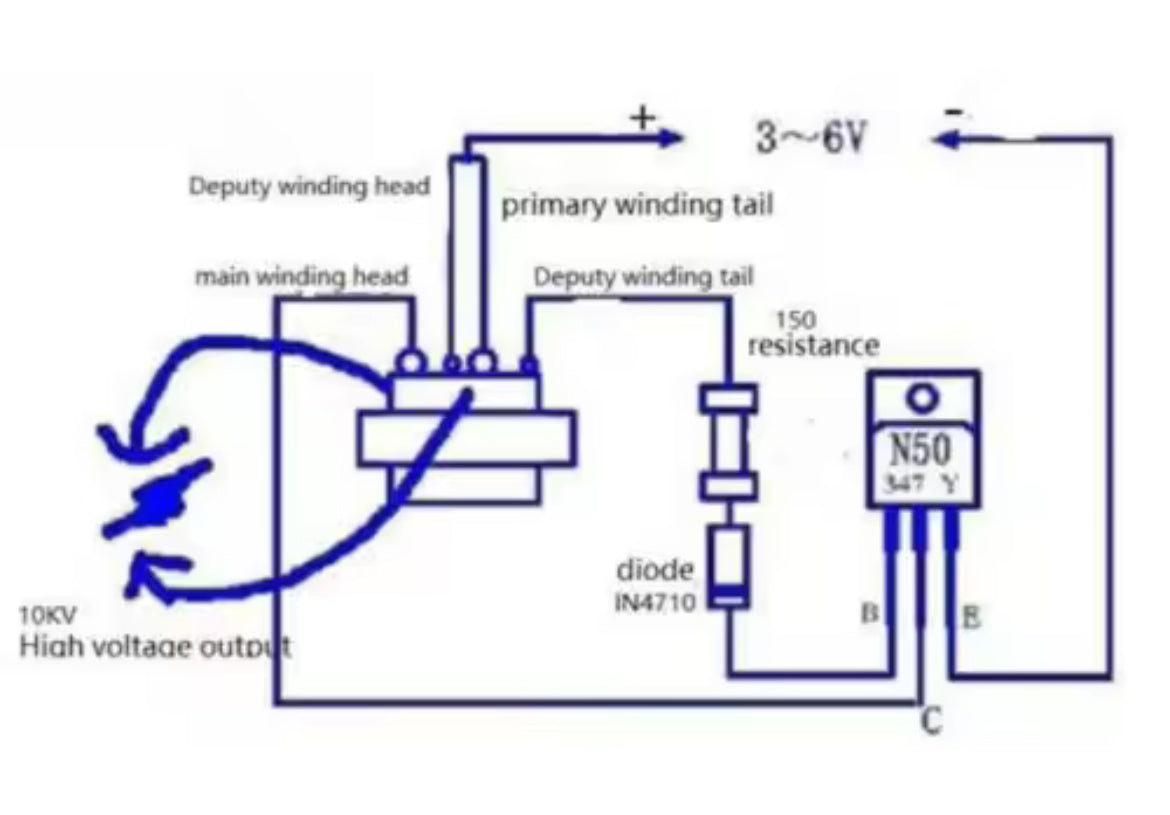 Encendedor eléctrico Inversor generador de alta presión de arco, módulo de bobina, kit DIY