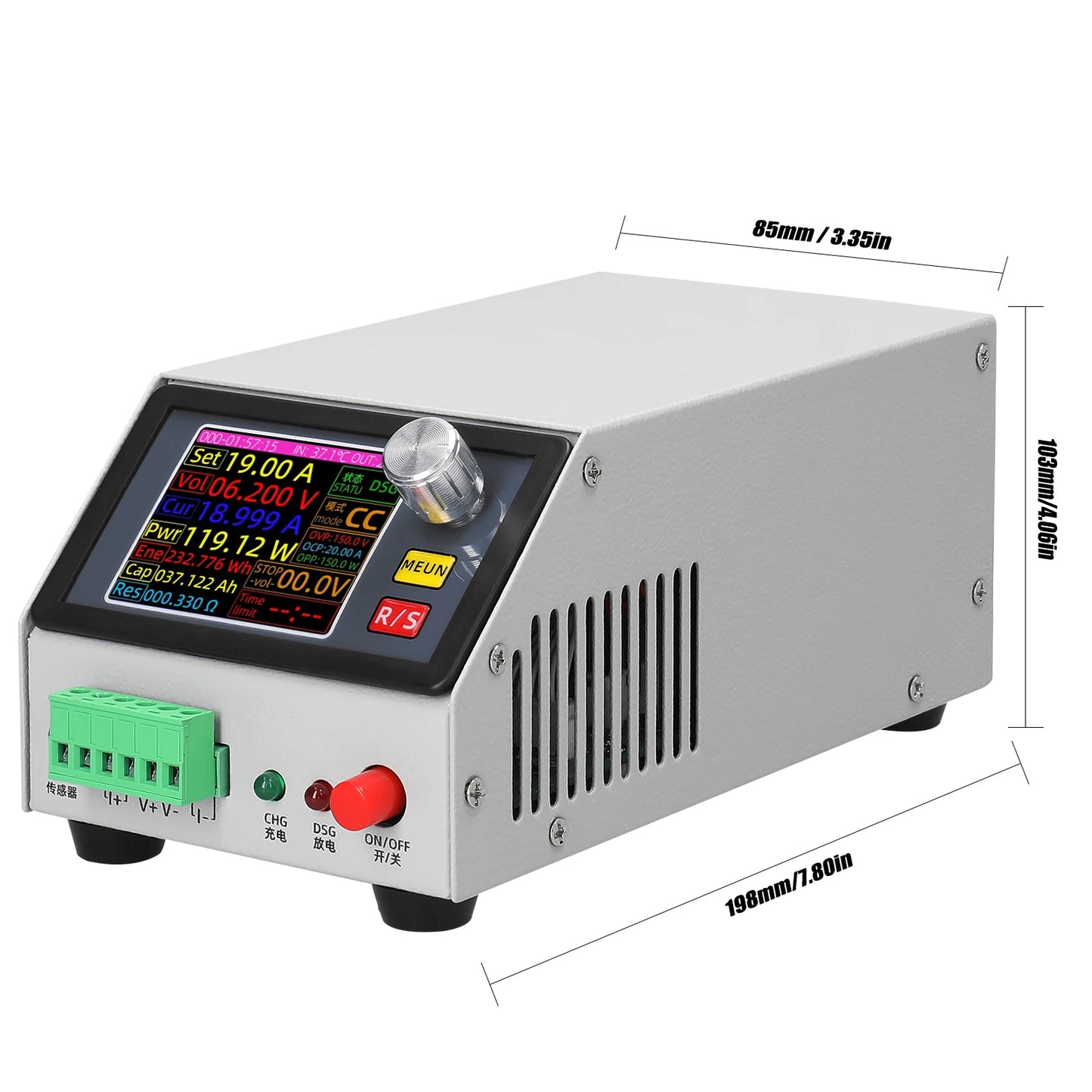 MDL150 Multifunction Electronic Load 2.4inch Color Screen Support Constant Current/Power/Resistance Mode with Data Calibration