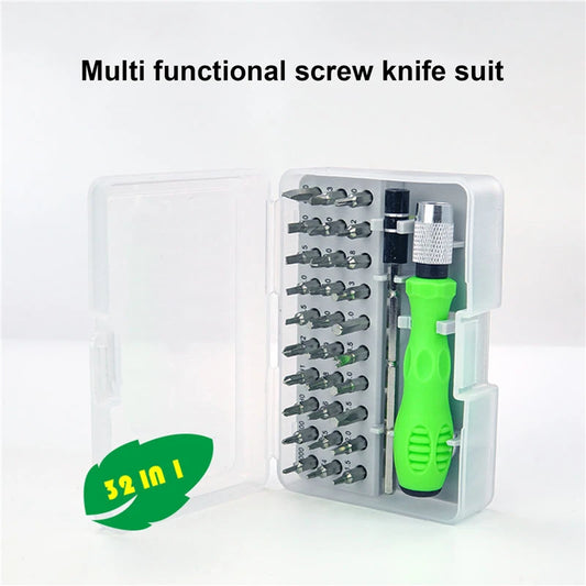 32 in 1 Screwdriver Set Precision Magnetic bit Screw drivers Handle Kits Phone PC Repair Hand Tools for IPhone Watch Camera