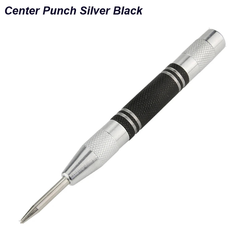 Auto Center Puncher Hole Marker Wood Metal Steel Spring Load Kerner Drill Locator Heavy Duty Punch Carpentry Automatic Hand Tool