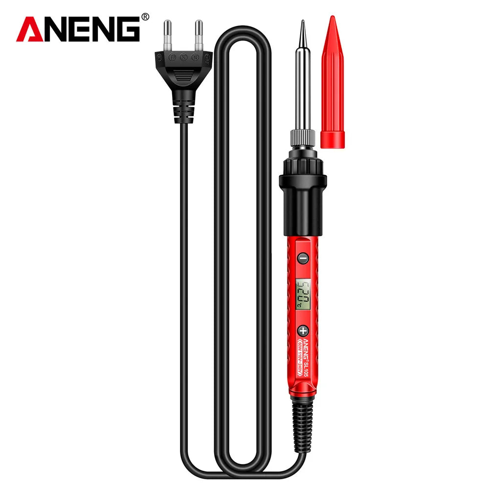ANENG SL104/SL105 Electric Soldering Iron Professional Digital Display Adjustable Temperature Portable Kit Welding Solder Repair