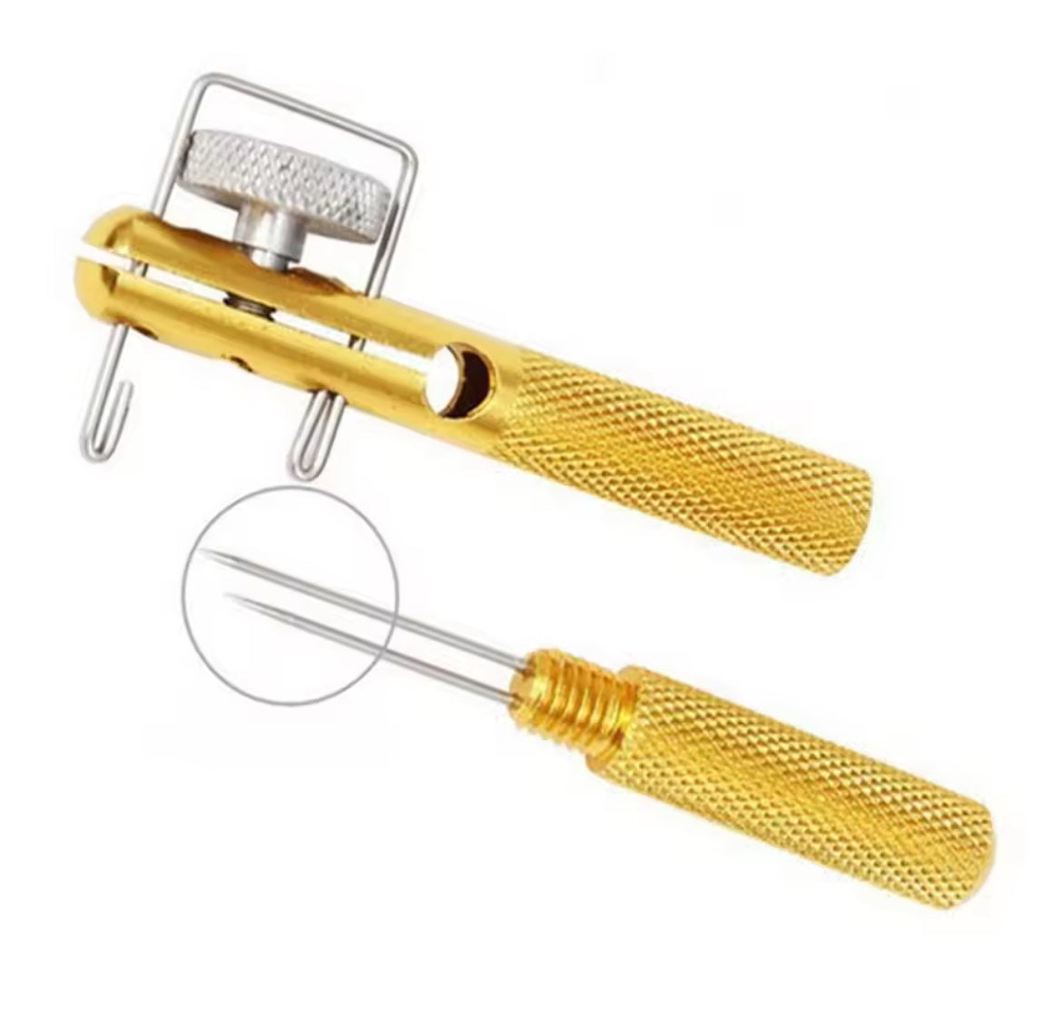 Herramienta para amarrar anzuelos Gancho de Pesca de Metal lleno de Nudos Herramienta & Hook Loop.