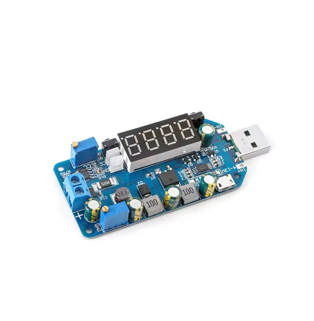Fuente portátil USB DC-DC CC CV tipo C USB 5V a 3,3 V 9V 12V 24V 30V 15W .