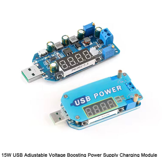 Fuente portátil USB DC-DC CC CV tipo C USB 5V a 3,3 V 9V 12V 24V 30V 15W .