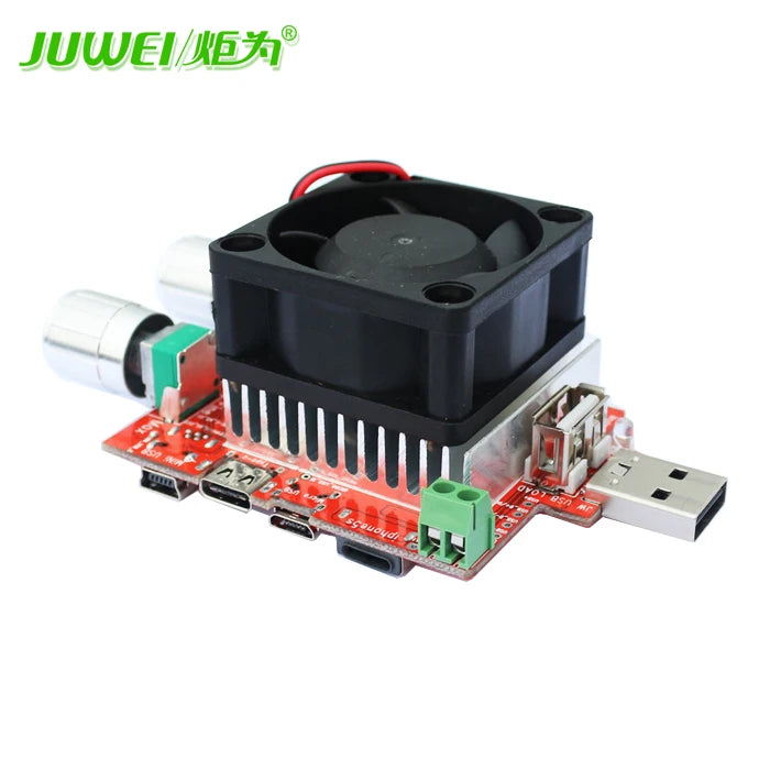 usb electronic load adjustable constant current aging resistor 35w battery voltage capacity tester qualcomm qc2.0/3.0 voltmeter