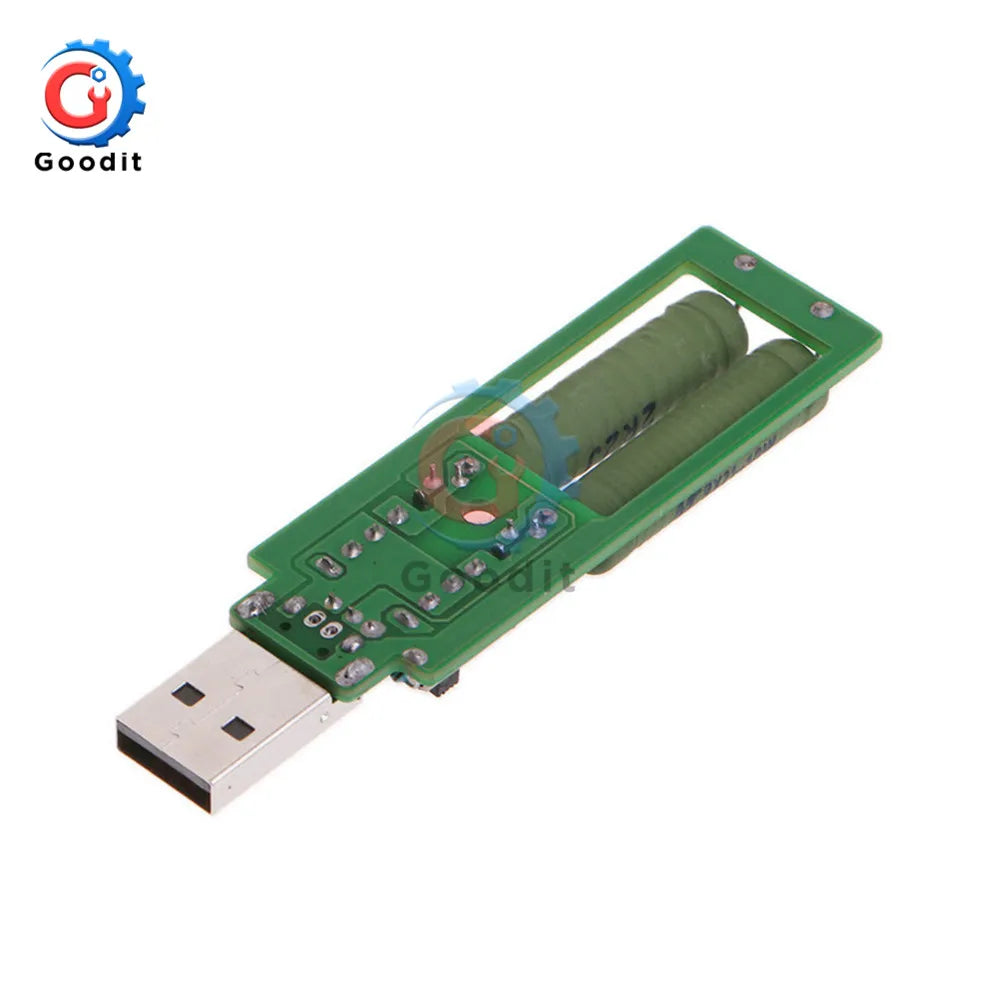 Resistor USB dc Electronic Load With Adjustable Switch 1A 2A Current Capacity Discharge Voltage  LED Battery Tester Resistance