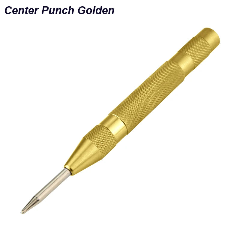 Auto Center Puncher Hole Marker Wood Metal Steel Spring Load Kerner Drill Locator Heavy Duty Punch Carpentry Automatic Hand Tool