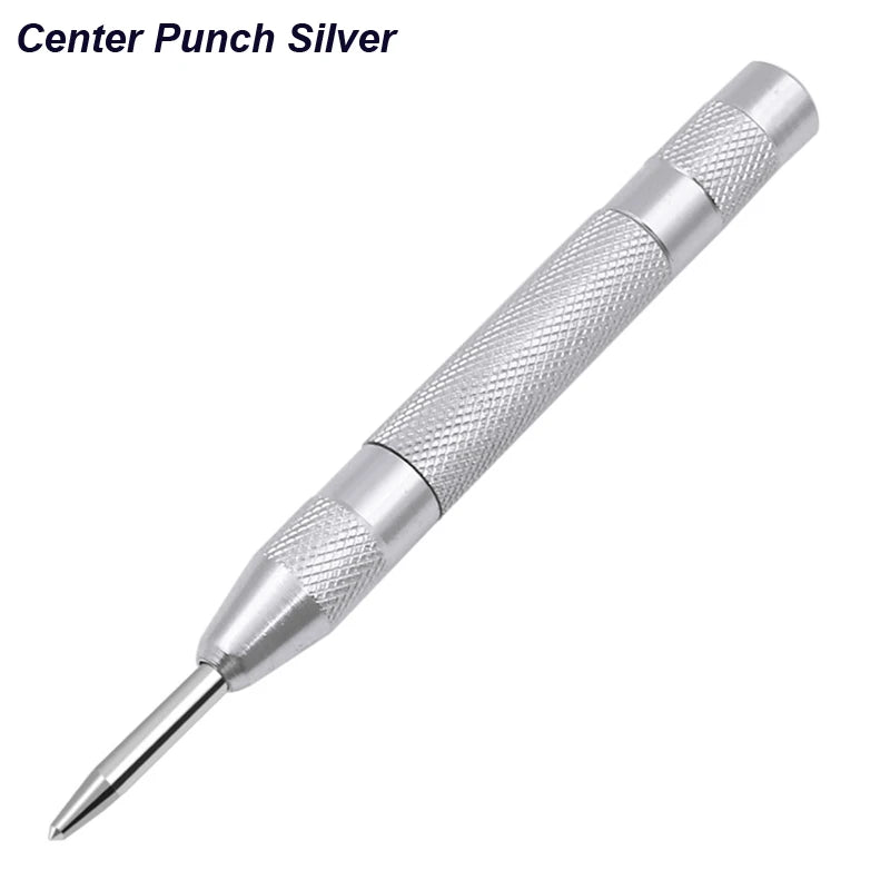 Auto Center Puncher Hole Marker Wood Metal Steel Spring Load Kerner Drill Locator Heavy Duty Punch Carpentry Automatic Hand Tool