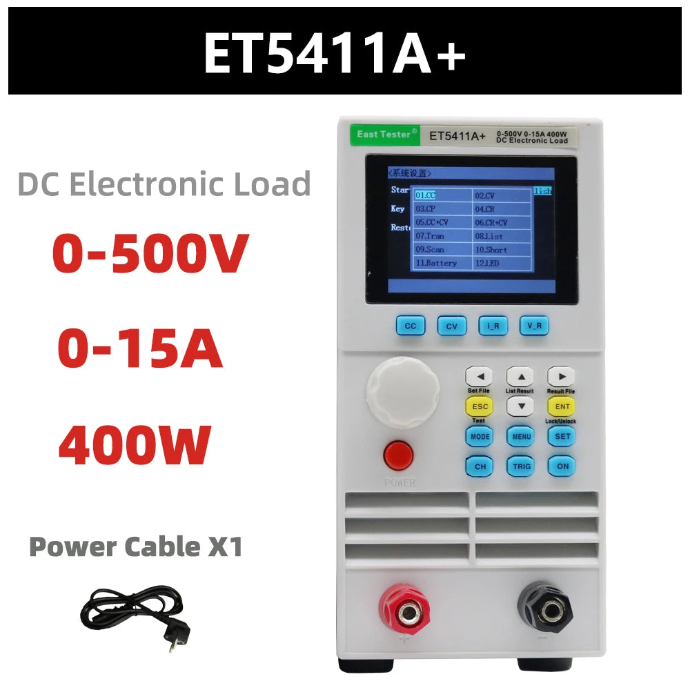 400W 40A Programmable Electronic Load ET5410A+ ET5420A+ ET5411A+ Digital DC Load Electronic Battery Tester Load Meter Upgrade